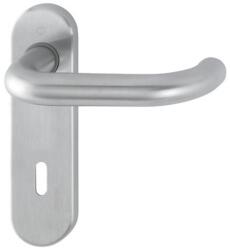 HOPPE Maner pentru usi de interior 35-45mm Paris E138Z/353K, placa scurta si buton 58, 8/72mm, PZ, inox, HOPPE (3296687) - constructii-mag