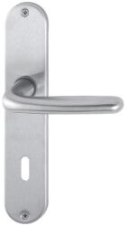 HOPPE Maner pentru usi de interior 37-47mm, Cardiff E1850Z/302, cu placa lunga si buton 48, 8/78mm, PZ, inox, HOPPE (2423736) - constructii-mag