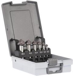 Gühring Set tesitoare conice SpyroTec HSS-E, 90°, TiAIN, tais convex, Ø 6.3-25mm, 6buc, GUHRING (9055380020000)