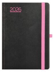 Kalendart Nero 2026 N015 A5 heti beosztású fekete-pink határidőnapló 26T015N-00E (26T015N-00E)