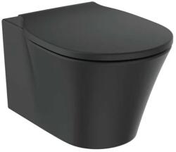 Ideal Standard Set vas wc suspendat Ideal Standard Connect Air AquaBlade negru mat cu capac slim softclose (E0054V3+E0368V3)