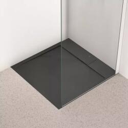 Ideal Standard Cadita de dus patrata Ideal Standard i. life Ultra Flat S negru intens 80x80 cm (T5229FV) - sanoterm