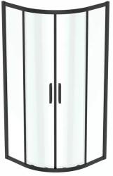 Ideal Standard Cabina de dus semirotunda cu usi glisante 90x90 cm negru mat Ideal Standard Connect 2 (K9251V3) - sanoterm