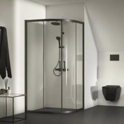 Ideal Standard Cabina de dus semirotunda cu usi glisante 100x100 cm negru mat Ideal Standard Connect 2 (K9252V3) - sanoterm
