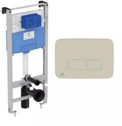 Ideal Standard Set rezervor WC cu cadru Ideal Standard ProSys si clapeta Oleas M3 argintiu Silver Storm (R020467+R0459GN)