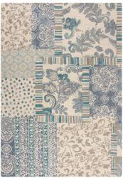 Flair Rugs Covor albastru-bej țesut manual din lână 120x170 cm Eloise Patchwork - Flair Rugs Covor