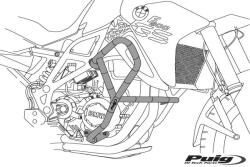 Puig Engine guards PUIG 20261N fekete részére HONDA CMX 1100 Rebel 2021-2024