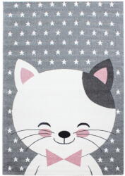 Ayyildiz Розово-сив детски килим 80x150 cm Kids - Ayyildiz Carpets (KIDS801500550PINK)