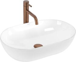 Rea Amelia, pultra szerelhető mosdó 520x325x125 mm, fényes fehér, REA-U4331 (REA-U4331)