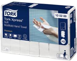Tork Kéztörlõ 2 rétegű Interfold hajtogatású 110 lap/csomag 21 csomag/karton Premium Xpress Multifold H2 Tork_100288 fehér (100288)