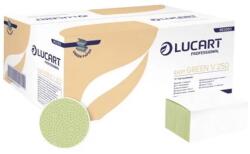 Lucart Kéztörlő 1 rétegű V hajtogatott 250 lap/csomag 25 x 21, 5 cm 20 csomag/karton Easy Green V 250 Lucart_863063P zöld (863063P)