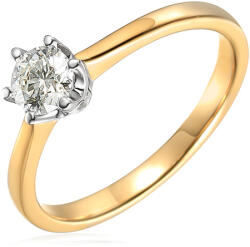 Heratis Forever Pisa gyémánt eljegyzési gyűrű, kombinált arany IZBR307Y