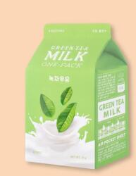 A'pieu Mască de față cu extract de ceai verde Green Tea Milk One-Pack - 21 g / 1 buc Masca de fata