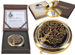 Hanipol Kézitükör nagyítós, fémkeretben, 11cm, Klimt: Életfa