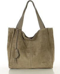 Marco Mazzini Bőr velúr bevásárlótáska | bézs