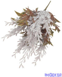  Bolyhos műzöld csokor 32cm 3355 - Szürke