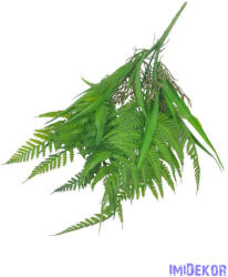  Műzöld leveles csokor 42cm 3374 - Sötét Zöld