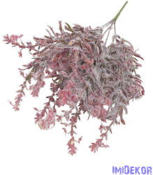  Bolyhos műzöld csokor 34cm 3356 - Bordó