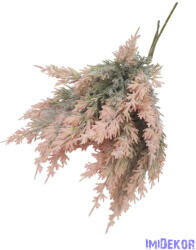  Bolyhos műzöld csokor 41cm 3322 - Rózsaszín