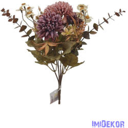  Antik színű krizantém csokor 29cm - Antik Mályva