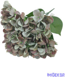  Hortenzia 5 fejes erezett művirág csokor 44cm - Menta