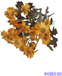 Antik színű őszi kis csokor 26cm - Napsárga