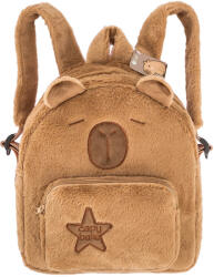 DP CRAFT Kapibara plüss hátizsák, 2 rekeszes, 28x25x11cm (DPC-DPCA-001) - mesescuccok