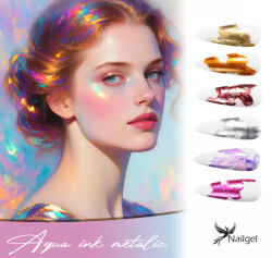  Aqua ink 6 db - os METAL kollekció