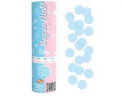  Boy or Girl konfetti kilövő 15 cm kék konfettivel (MLG121766)