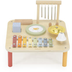 Viga Toys Masuta muzicala montessori, 7 instrumente din lemn, viga (44277) - bekid