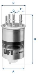 UFI filtru combustibil UFI 24.190. 00 (24.190.00)