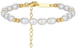 BeSpecial Bratara argint 925 placata cu aur 14K cu perle naturale (BRR26)