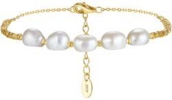 BeSpecial Bratara argint 925 placata cu aur 14K cu perle naturale (BRR27)