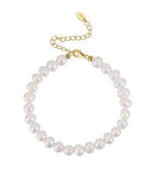 BeSpecial Bratara argint 925 placata cu aur 14K cu perle naturale (BRR38)
