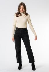 Hermosa Blugi mom fit cu talie inalta, Hermosa 35870, negru