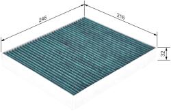 Bosch Filtru, aer habitaclu BOSCH FILTRU+ 0 986 628 504 (0 986 628 504)