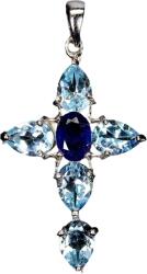 Frumoasa Venetiana Pandantiv argint topaz (C3063)