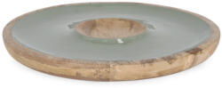Bizzotto Platou lemn mango email verde Thara Ø39x4h (0550934) Tava