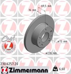 ZIMMERMANN Disc frana ZIMMERMANN COAT Z 230.6257. 20 (230.6257.20)