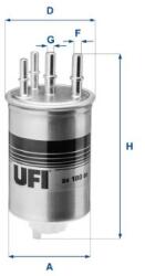 UFI filtru combustibil UFI 24.188. 00 (24.188.00)