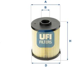 UFI filtru combustibil UFI 26.006. 00 (26.006.00) - automobilus