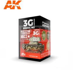 AK Interactive WWII RUSSIAN STANDARD COLORS festékszett AK11665