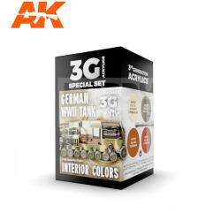 AK Interactive GERMAN WWII TANK INTERIOR COLORS festékszett AK11688