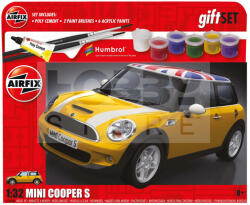 Airfix - Starter Set - MINI Cooper S autó makett 1: 32 (A55310A)