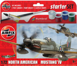Airfix - Starter Set - North American Mustang Mk. IV repülőgép makett 1: 72 (A55107A)