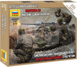 Zvezda US machine gun Browning w/crew makett 1: 72 (6286Z)