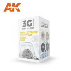 AK Interactive WWII LUFTWAFFE COCKPIT & INTERIOR COLORS festék szett AK11722