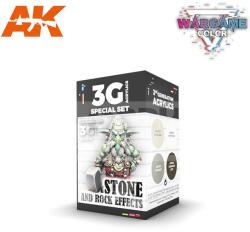 AK Interactive WARGAME COLOR SET. STONE AND ROCK EFFECTS festék szett AK1074