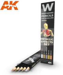 AK Interactive AK-Interactive Weathering Pencil - METALLICS: EFFECT SET akvarell ceruza szett - AK10046