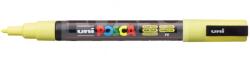 uni PC-3M NAPSÁRGA színű kúpos hegyű dekormarker-filctoll (0.9-1.3 mm) - 36942U